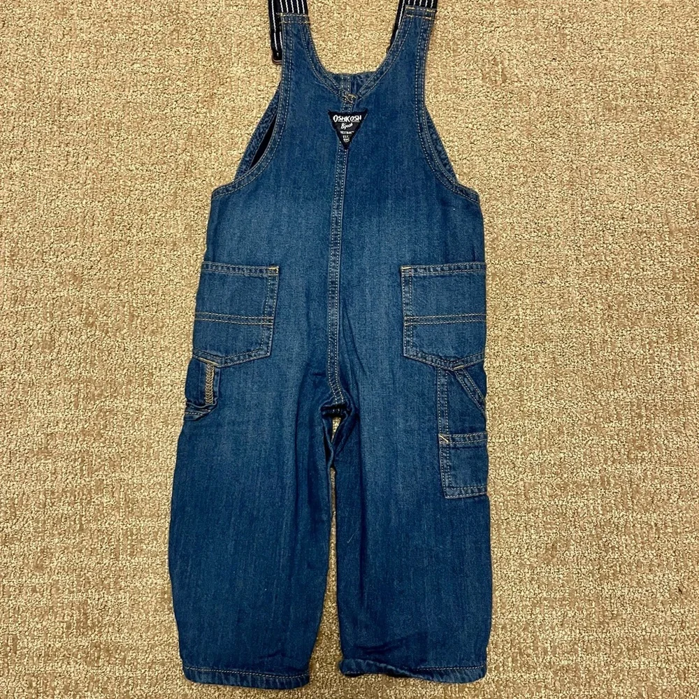 OshKosh B’Gosh Blue Polyester Lined Bib Overalls